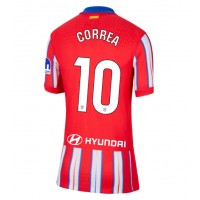 Stroje piłkarskie Atletico Madrid Angel Correa #10 Koszulka Podstawowej dla damskie 2024-25 Krótki Rękaw